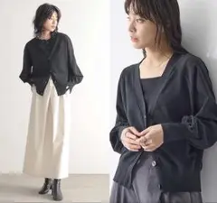 for/c フォーシー　カーディガン　ブラック　Mサイズ
