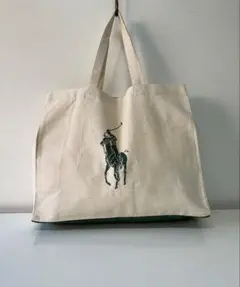Ralph Lauren ポロ ラルフローレン キャンバス ハンド トートバッグ
