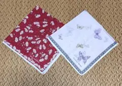 【HANAE MORI】【MARIO VALENTINO】ハンカチ2枚セット★