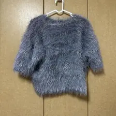 MarketOne グレー ファー半袖