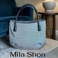 ミラショーン幾何学模様 ハンドバッグ