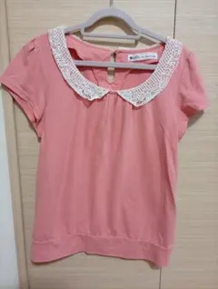 ロペピクニック Tシャツ レディース 夏服 レース ピンク ガーリー