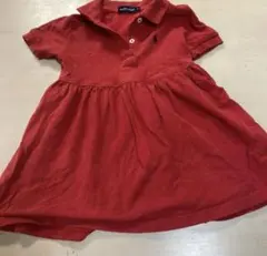 RALPH LAUREN 赤いポロドレス