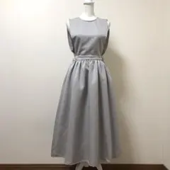 レベッカブティック　ロングワンピース　ジャガード　ジャンパースカート　春　総柄