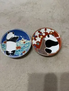 パンダ シャンシャン 九谷焼 豆皿3個セット 上野案内所 松坂屋 - メルカリ
