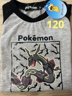 ポケモン半袖Tシャツ 120 ブラックレックウザ