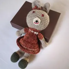 ☆ハンドメイド あみぐるみ うさぎ 人形