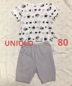 UNIQLO ユニクロ　パンどろぼう　おにぎりぼうや　パジャマ　80