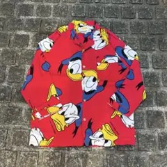 一点物 90s POPPINS ドナルド 総柄 グランジ シャツ
