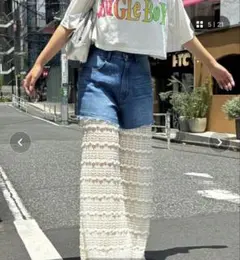 チャオパニック　デニムレースパンツ