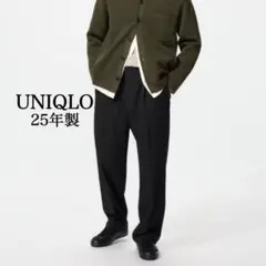 ✨美品✨ UNIQLO 25年製 タックワイドパンツ ブラック 475566