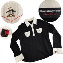 Munsingwear ペンギン刺繍 長袖ポロシャツ