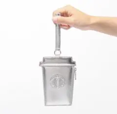 スターバックス ホリデー2023コインカードホルダーメタリックシルバー