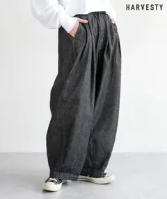 新品☆サーカスパンツ　デニム　ブラックデニム　ハーベスティ