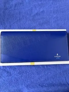 LANVIN en Bleu 長財布 ロイヤルブルー 使用感少ない - メルカリ