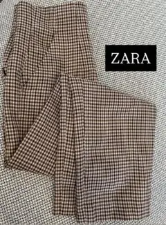 ZARA チェック柄 スラックス