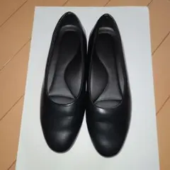 パンプス バレエシューズ フラットシューズ 合成皮革 23.5cm