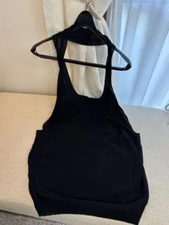 LIMIfeuリミフウ　ベスト　透かし編み　黒　ヨウジヤマモト　綿アクリル