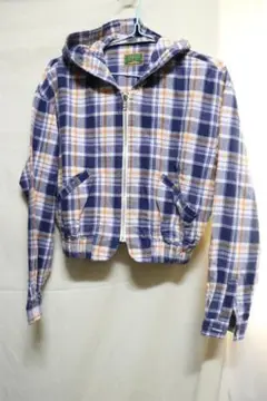本日限り特価5th.st.チェックパーカージャケット/綺麗なカラーリング良品M