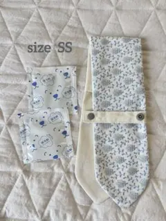 あかめ様 2点犬用 保冷剤付きネッククーラー ドット柄 ハンドメイド SS