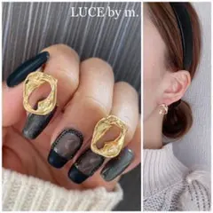 575 ゴールド ニュアンス 小ぶり シンプル ピアス お洒落 流行