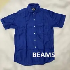 BEAMS 半袖シャツ ブルー Mサイズ JAPANESE FABRICのサムネイル
