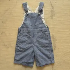 PETIT BATEAU プチバトー ヒッコリー オーバーオール