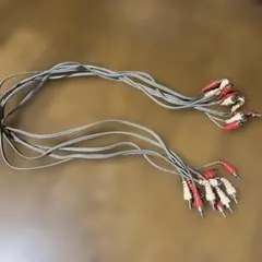 RCAケーブル ４本セット グレー