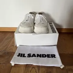 JIL SANDER ホワイトレザー スニーカーのサムネイル
