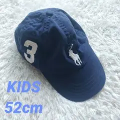 ラルフローレン キャップ ネイビー kids 52cm ビックポニー