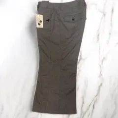 【新品未使用】レディース　グレー チェック柄 スリムフィットスラックス 76表示