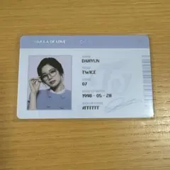 TWICE ダヒョン Formula of Love トレカ