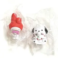 サンリオ　ぬいぐるみといっしょフィギュア　マイメロディ・ポチャッコ　2個セット