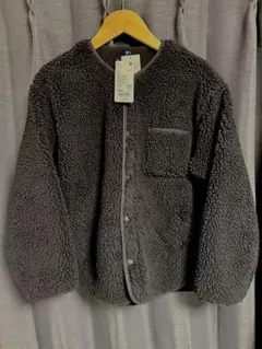 ユニクロ　ボアフリースカーディガン　150