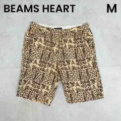 【BEAMS HEART】M ハーフパンツ ショートパンツ 総柄 エスニック