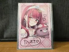 ホロライブ 宝鐘マリン 誕生日記念グッズ2024 直筆サイン入りチェキ ホロライブ 誕生日記念2024 直筆メッセージ&箔押し複製サイン