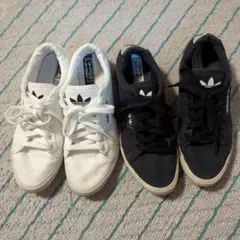 adidas SLeekスニーカー ホワイト ブラック セット