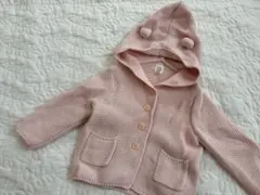 baby GAP フード付きカーディガン 12-18ヶ月 ピンク