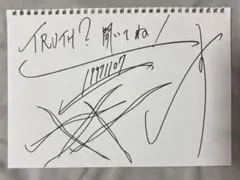 SUGIZO LUNASEA 直筆サイン A4スケッチブックサイズ