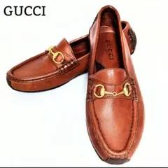GUCCI ブラウンレザー ローファー