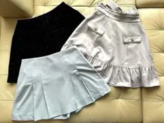 アンクルージュ　ほか　ミニスカート 3点セット