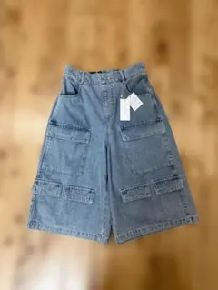 ●匿名配送●ESTACOT デニム ジーンズ ハーフパンツ クロップド丈　M