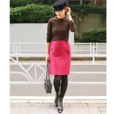 【値下げしました！】IENA Wフェイスリバーシブルミニ丈スカート