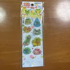 カラフル　ウォーターシール　平成レトロ 当時物　カミオジャパン　かえる　かっぱ