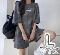 セットアップ ユニセックス ルームウェア 半袖Tシャツ ショートパンツ L
