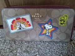 訳ありCOACH スヌーピー 長財布