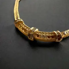 Dior ディオール　喜平チェーン　ネックレス クリスタル　ラインストーン