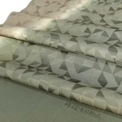 8575 帯揚げ 丹後 ちりめん 重目 日本製 新品 深緑色