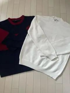 COMME CA ISM 2点セット　ニットセーター XL