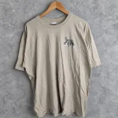 GILDAN XL BRISTOW Betty バックプリント Tシャツベージュ
